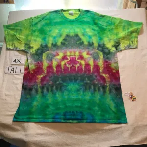 4X Tall ~  Intentionally Random Time-Warp Ice-Dyed Tee