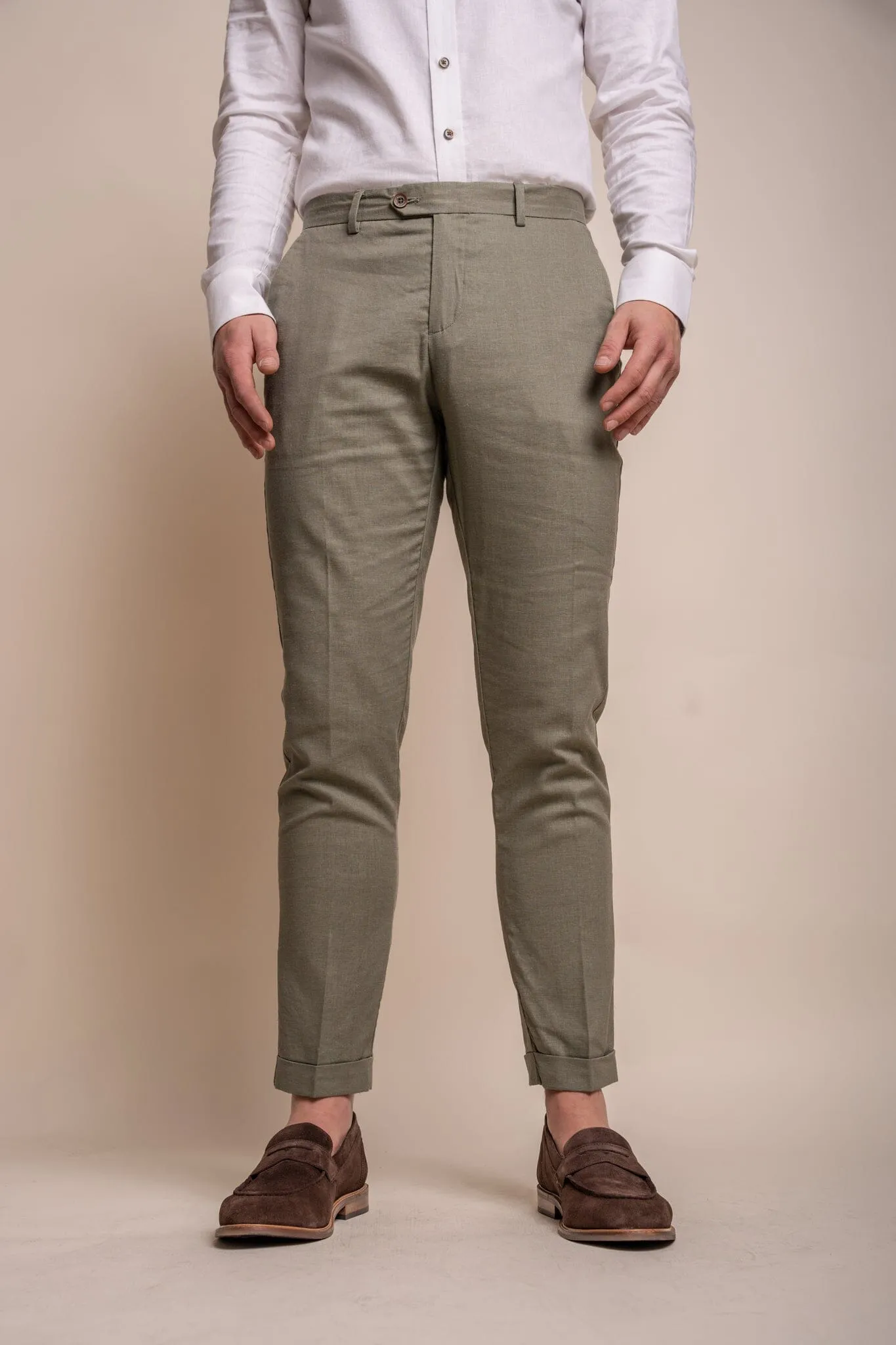 Alvari Sage Linen Trousers