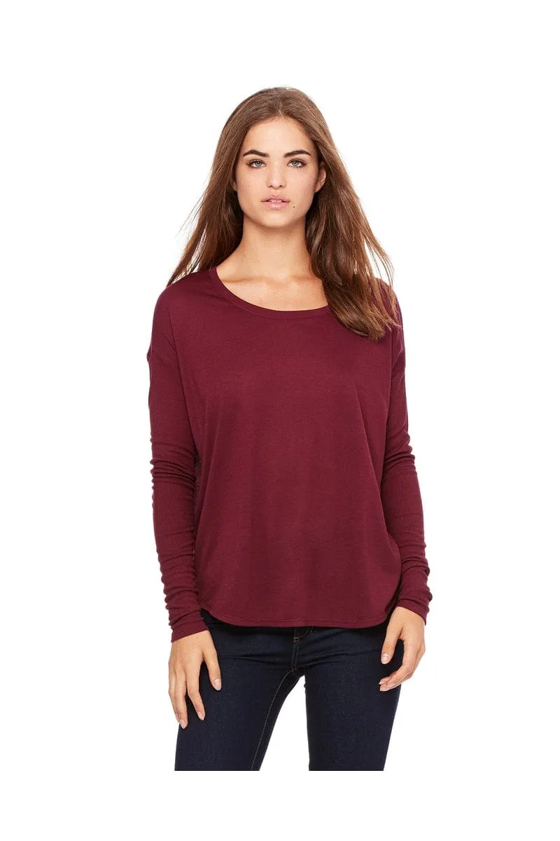 Bella   Canvas 8852: Ladies' Flowy Long-Sleeve T Shirt