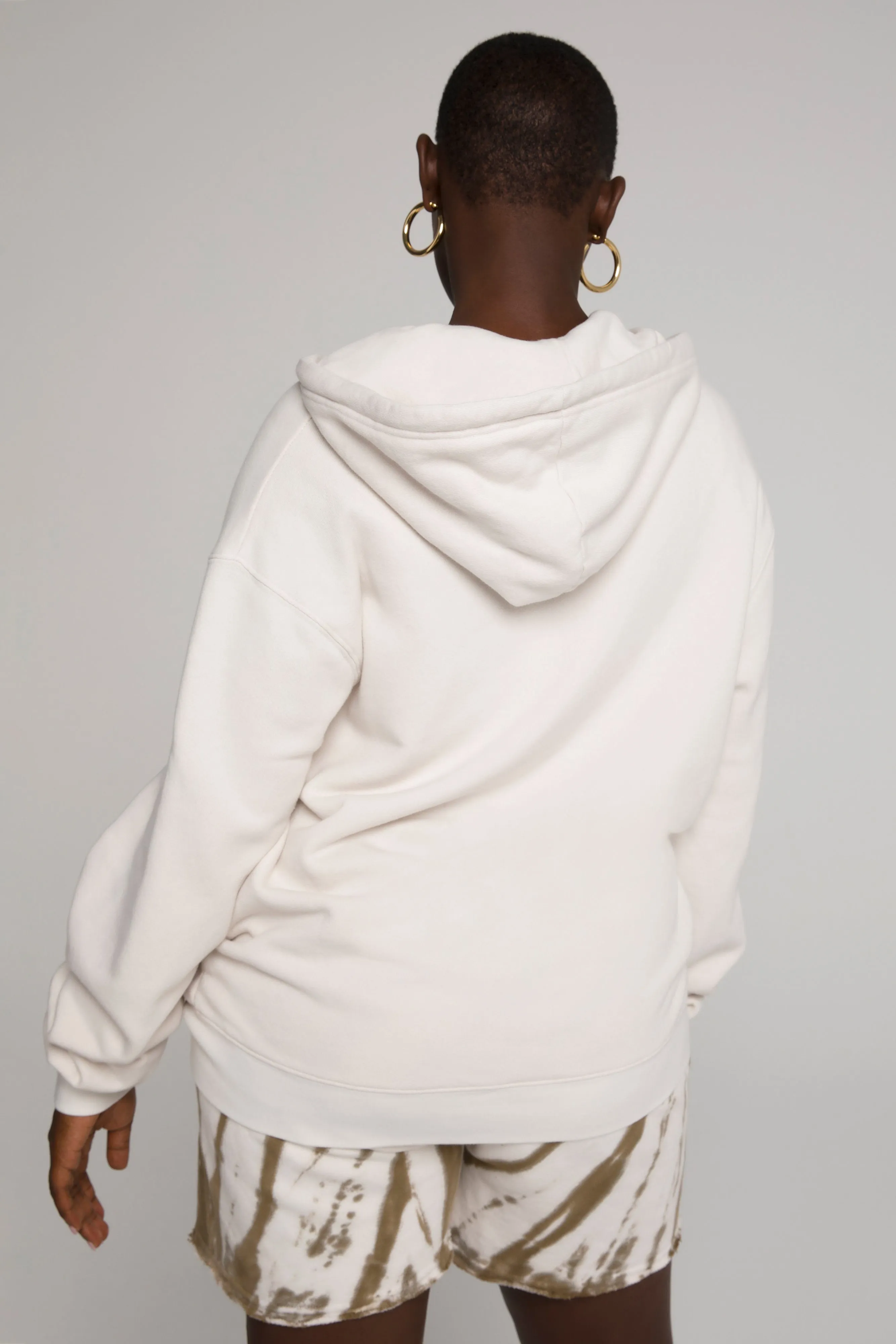 BOYFRIEND ZIP HOODIE | BONE001