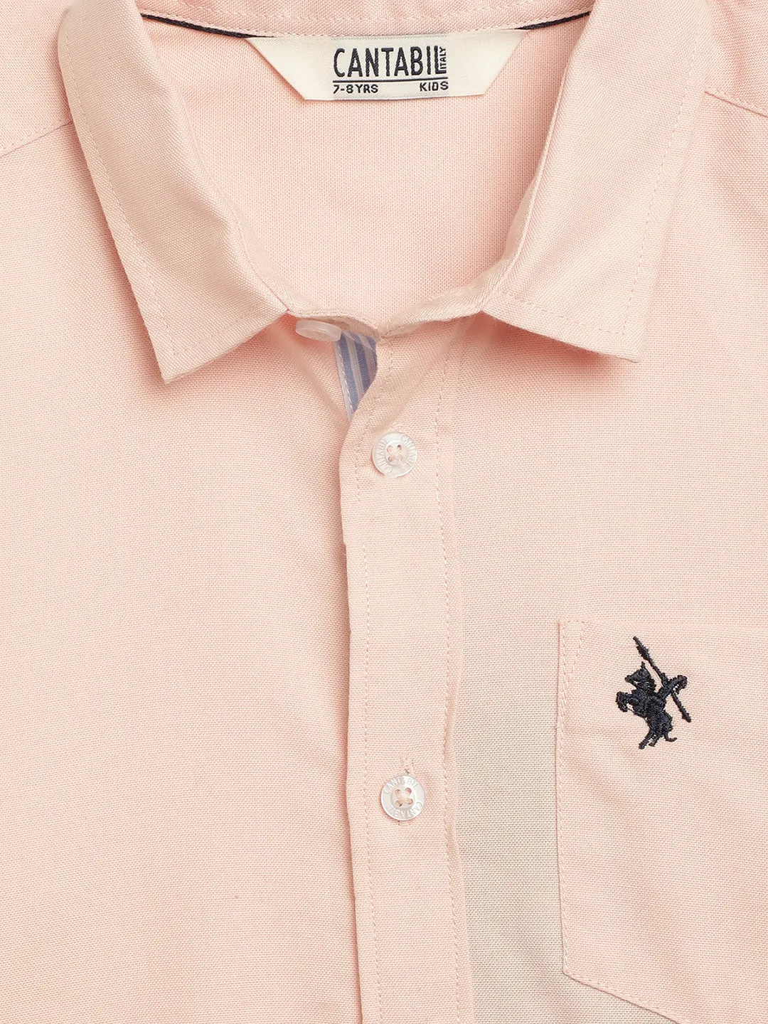 Boy's Pink Full Sleeves Shirts