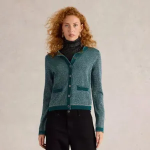 Charlotte Sparkle Cardigan - Mid Teal