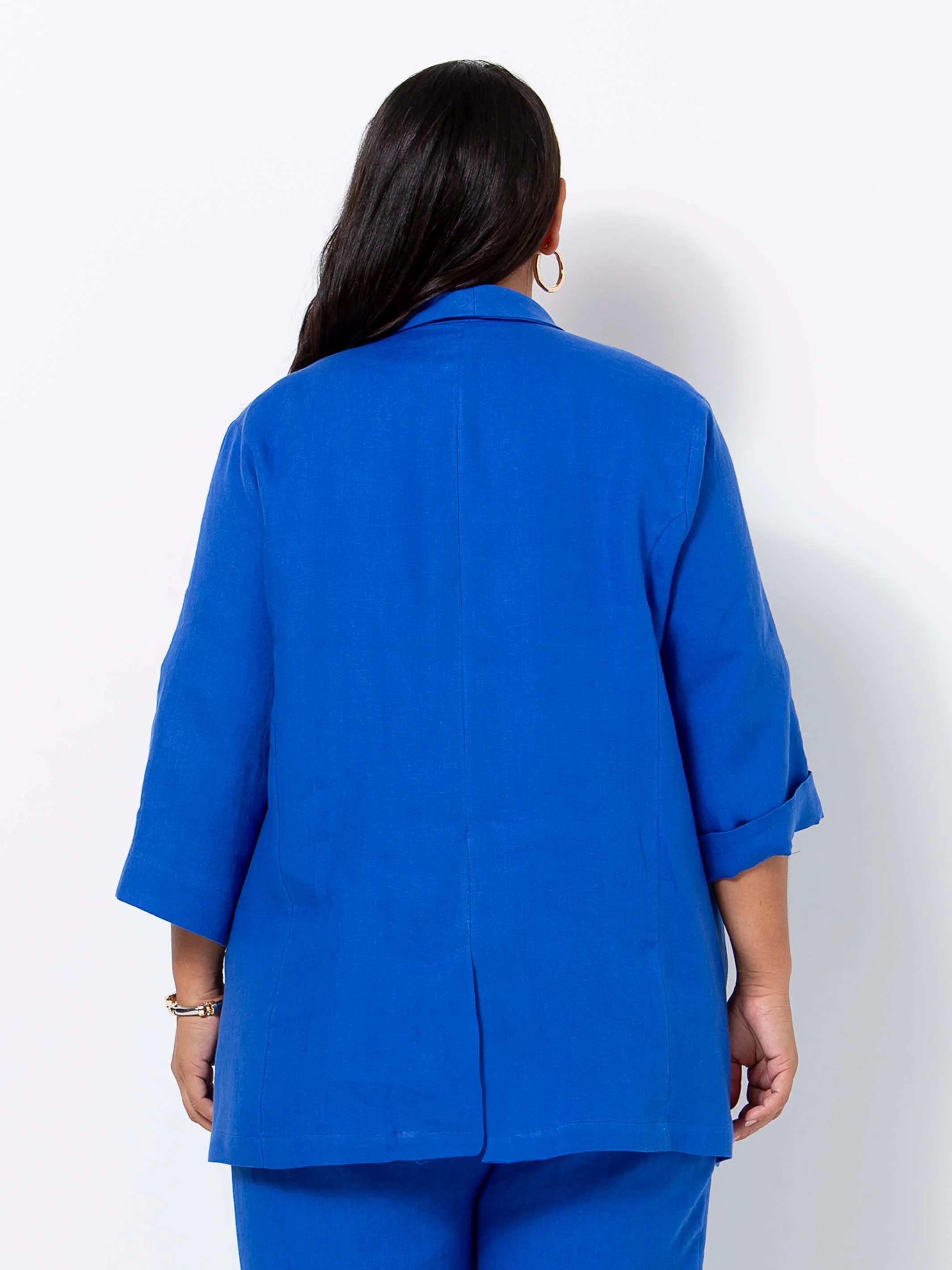 Cobalt Linen Jacket