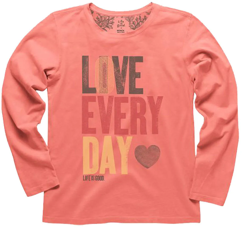 Creamy L/S Love Every Day T-Shirt by Life is good