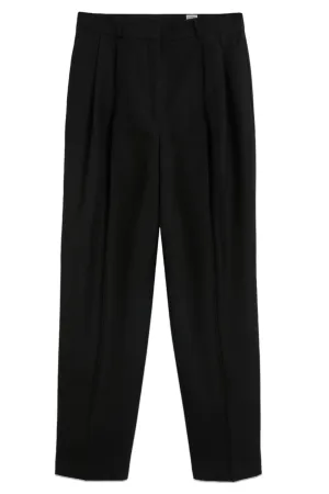 Double-Pleated Tailored Trousers