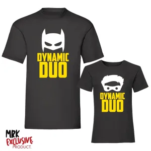 Dynamic Duo Black Matching Adult/Kids Tee's -Black (MRK X)