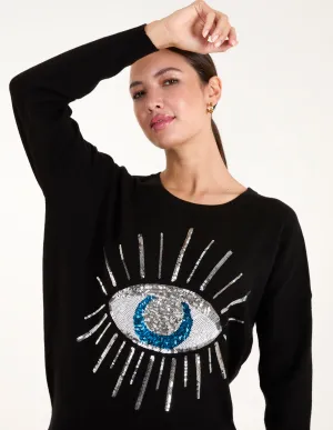 Evil Eye Sequin Jumper