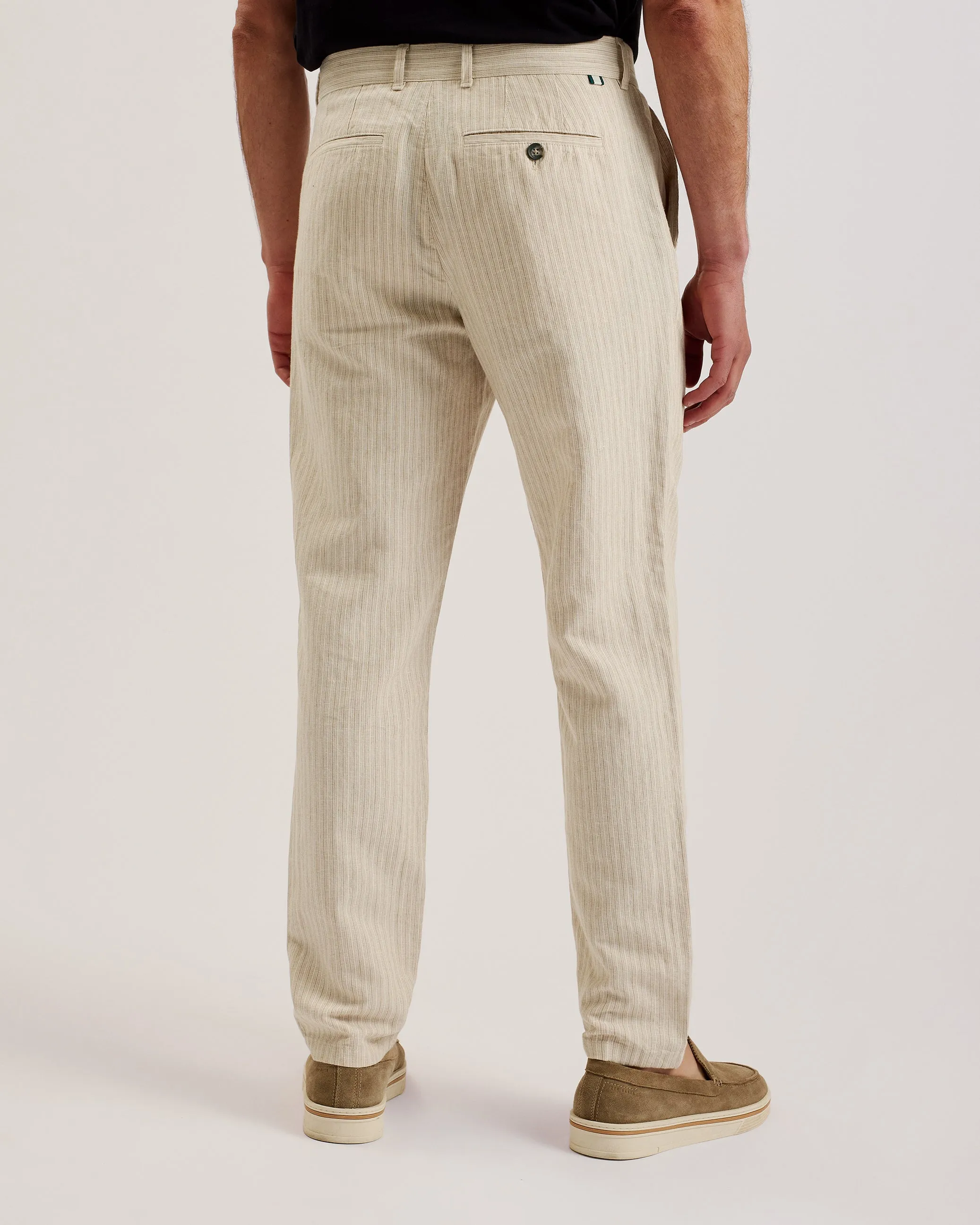 Heyes Striped Regular Trouser Ecru