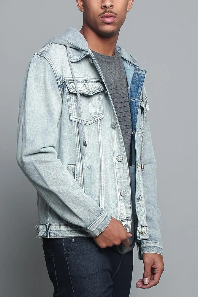 Hooded Denim Jacket