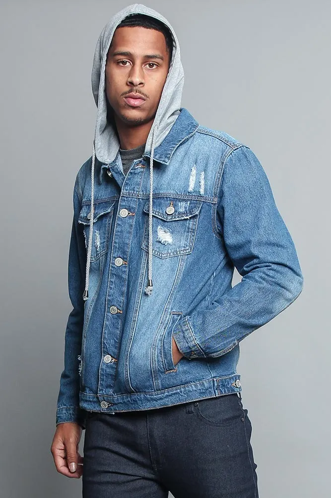 Hooded Denim Jacket