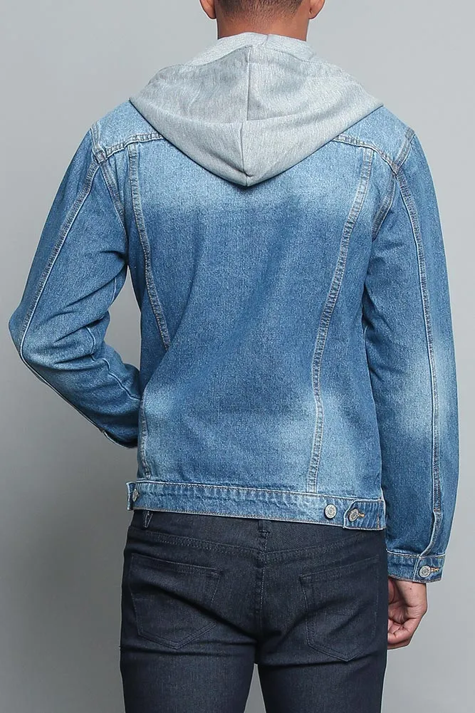 Hooded Denim Jacket