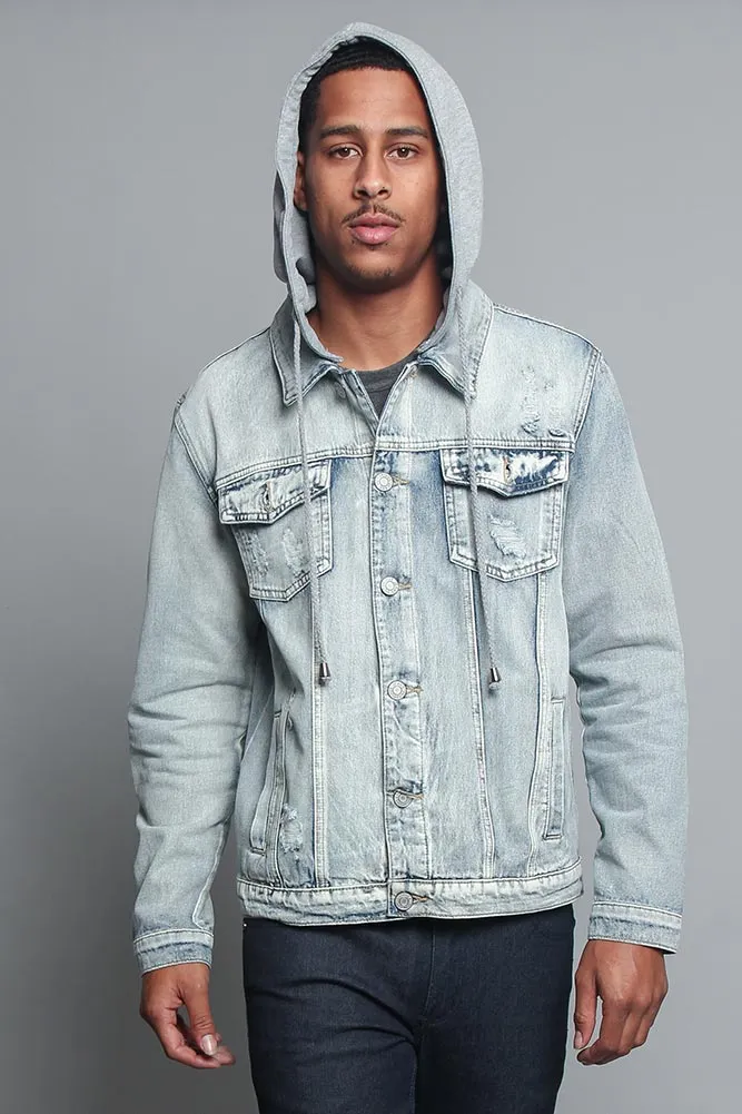 Hooded Denim Jacket