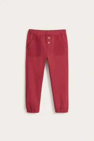 Kids' red jogging trousers