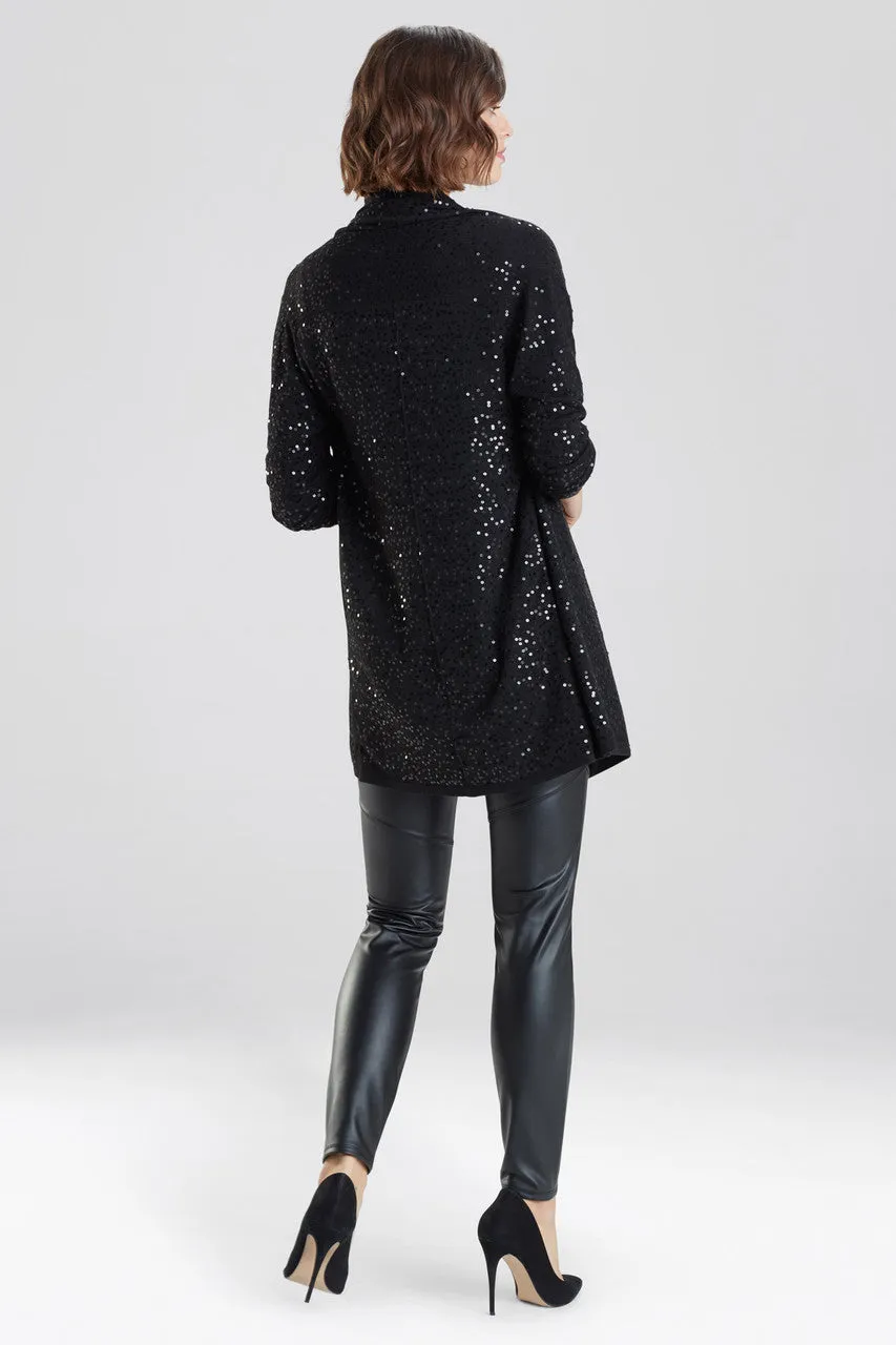 Light Weight Knit Sequin Cardigan Sweater