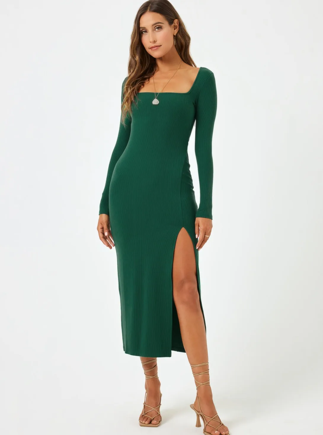 LSPACE Windsor Long Sleeve Maxi Dress - More Colors Available