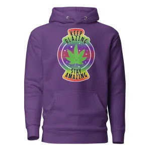 Magic Leaf Tees - "Keep Blazing Stay Amazing" Cute Pot Leaf Hoodie