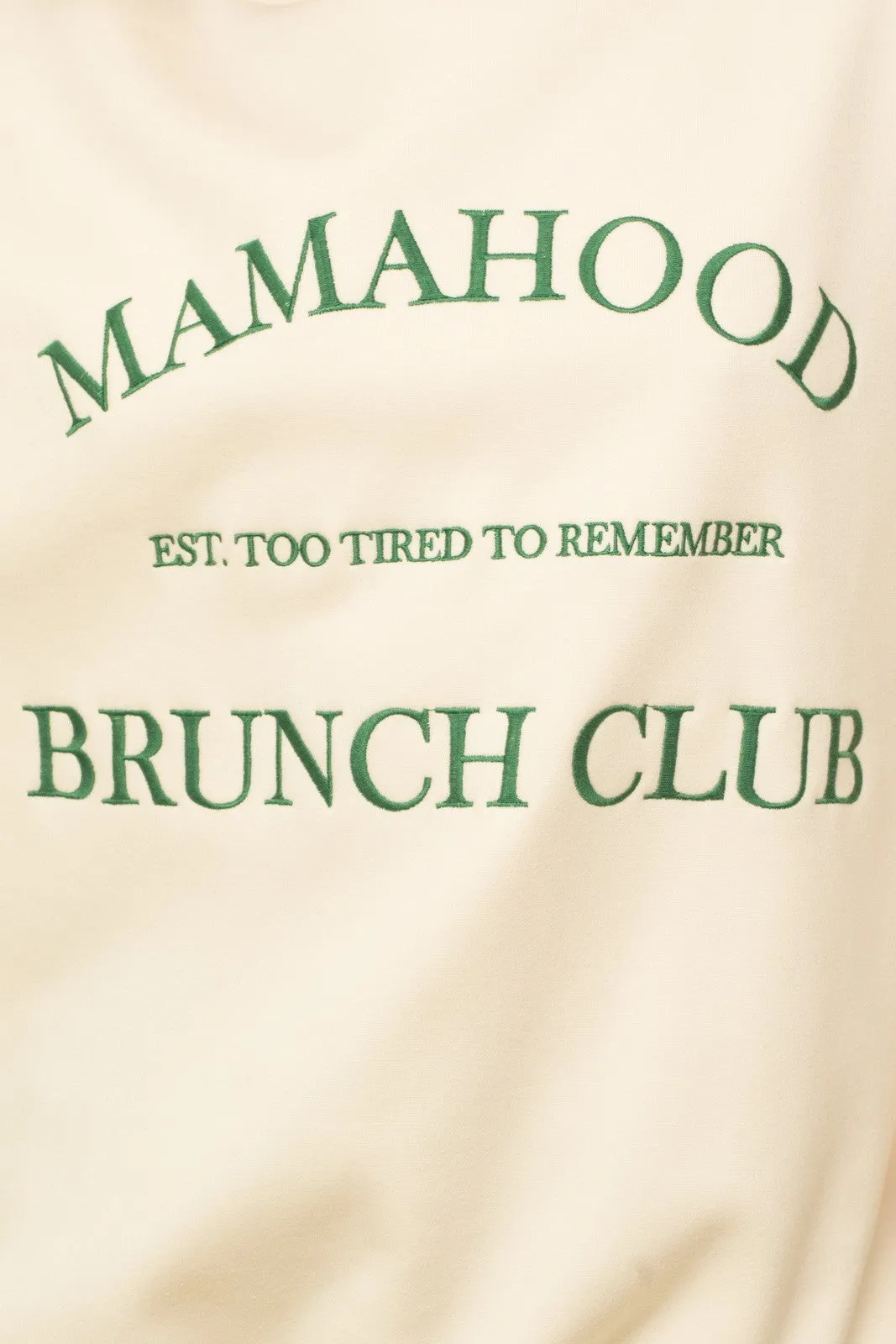 Mamahood Brunch Club Embroidered Sweatshirt