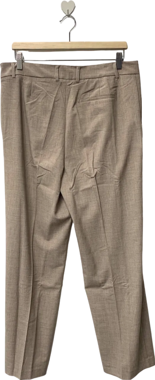 MANGO Beige Tailored Trousers EU 42 UK 14