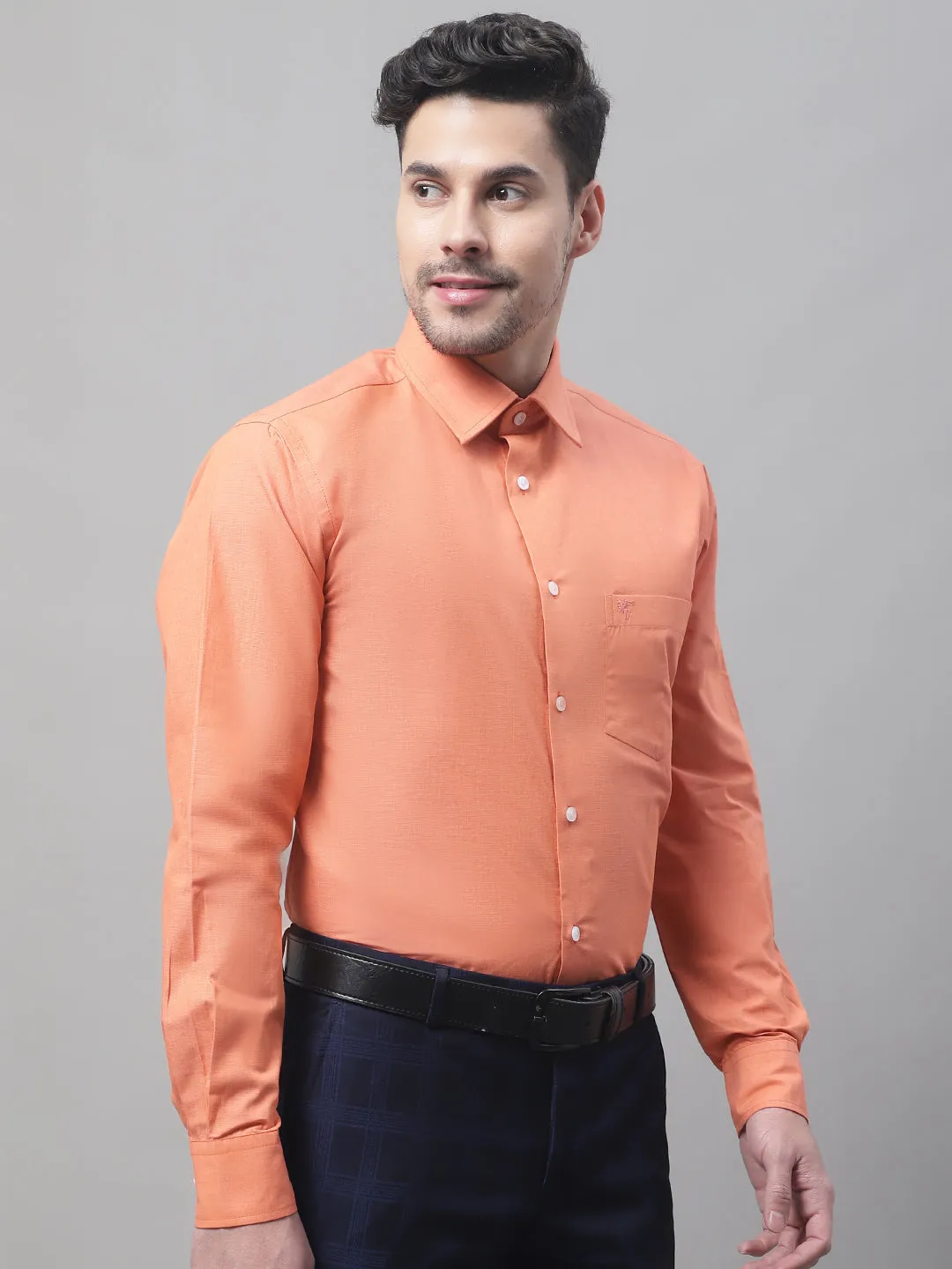 Men Orange Shirt