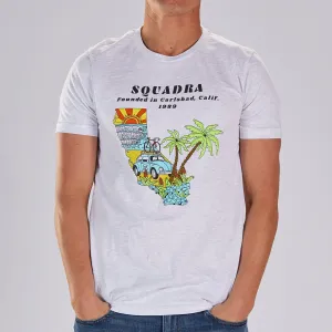 Men's Limited Edition Cotton Tee - Ash  "Squadra California"