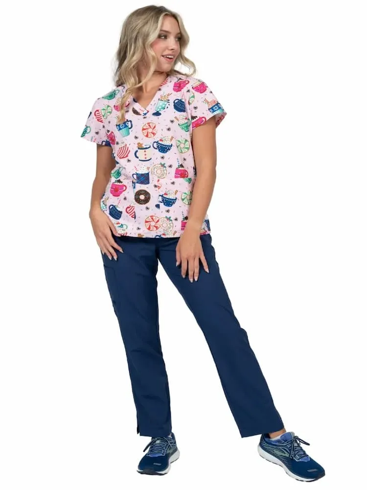 Meraki Sport Women's Print Scrub Top | Mug-nificent