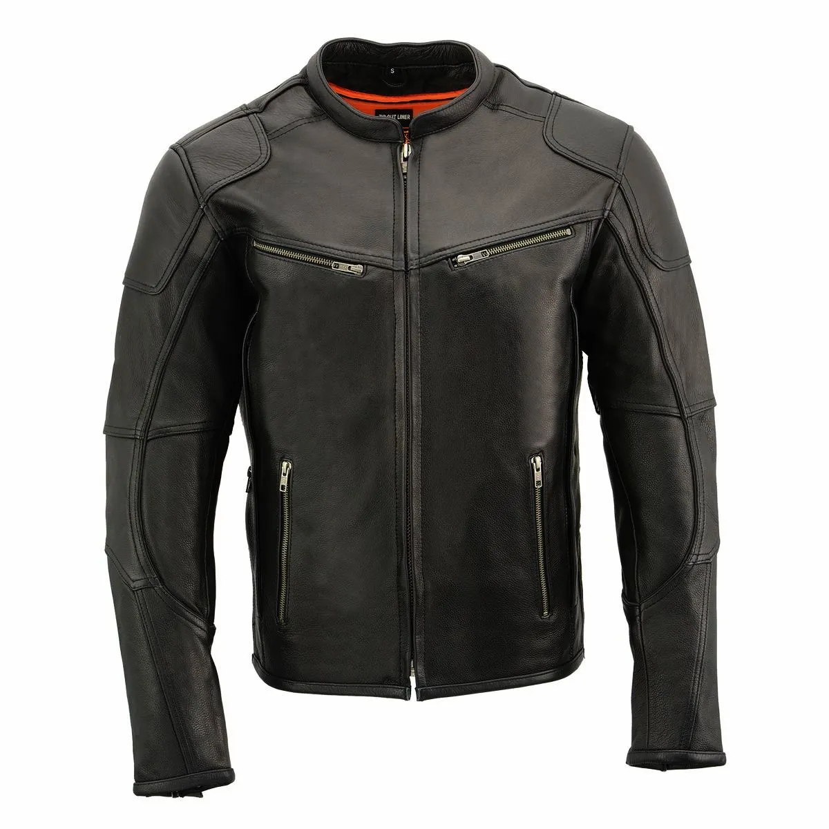 Milwaukee Leather MLM1502 Men's Black 'Cool-Tec' Vented Leather