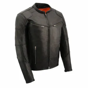 Milwaukee Leather MLM1502 Men's Black 'Cool-Tec' Vented Leather