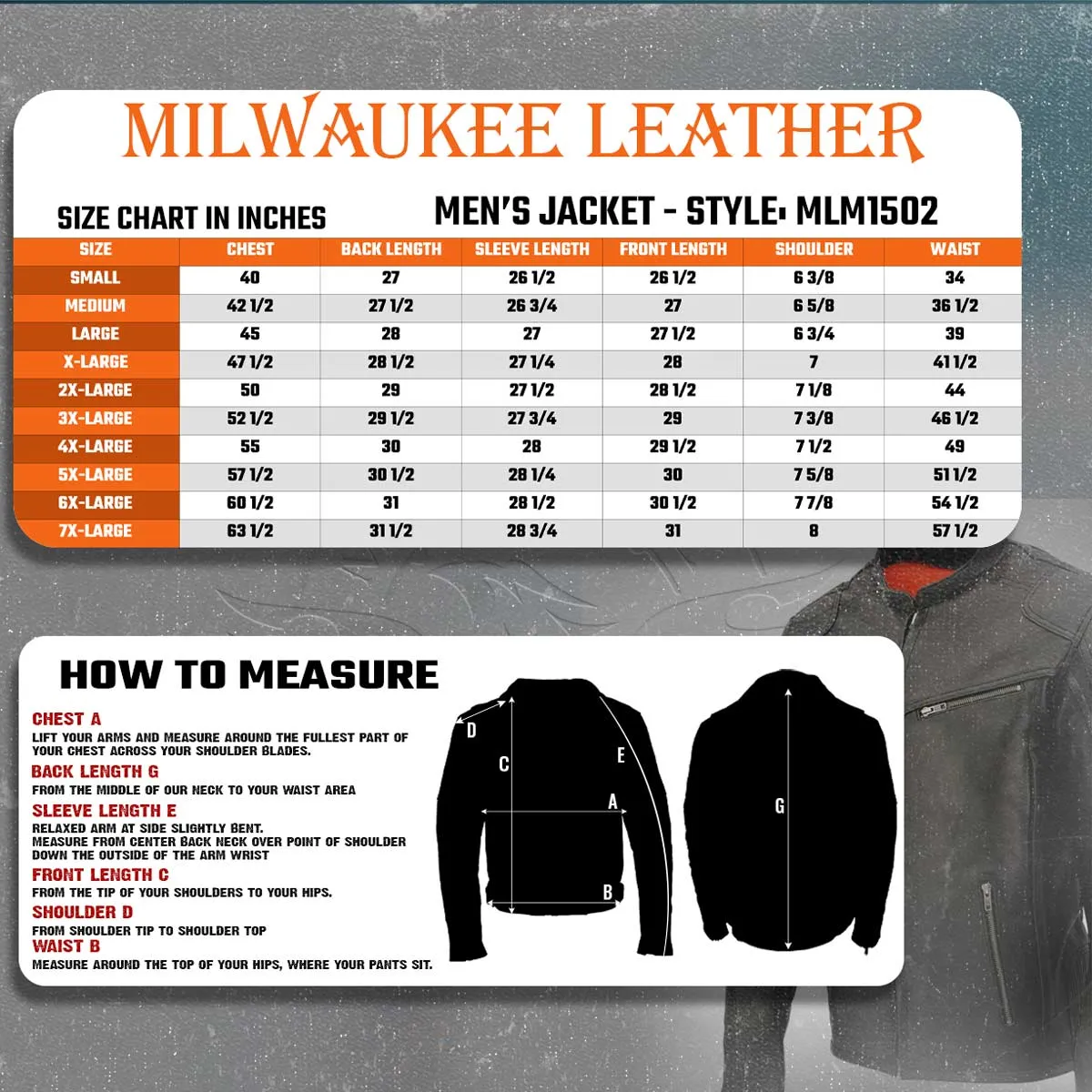 Milwaukee Leather MLM1502 Men's Black 'Cool-Tec' Vented Leather