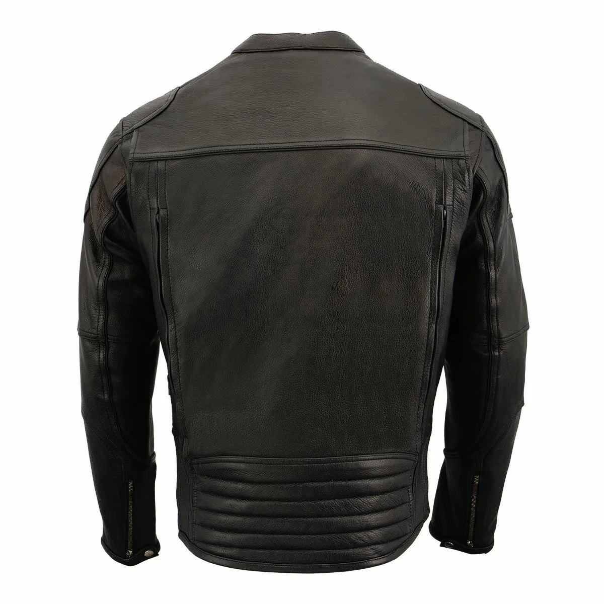 Milwaukee Leather MLM1502 Men's Black 'Cool-Tec' Vented Leather