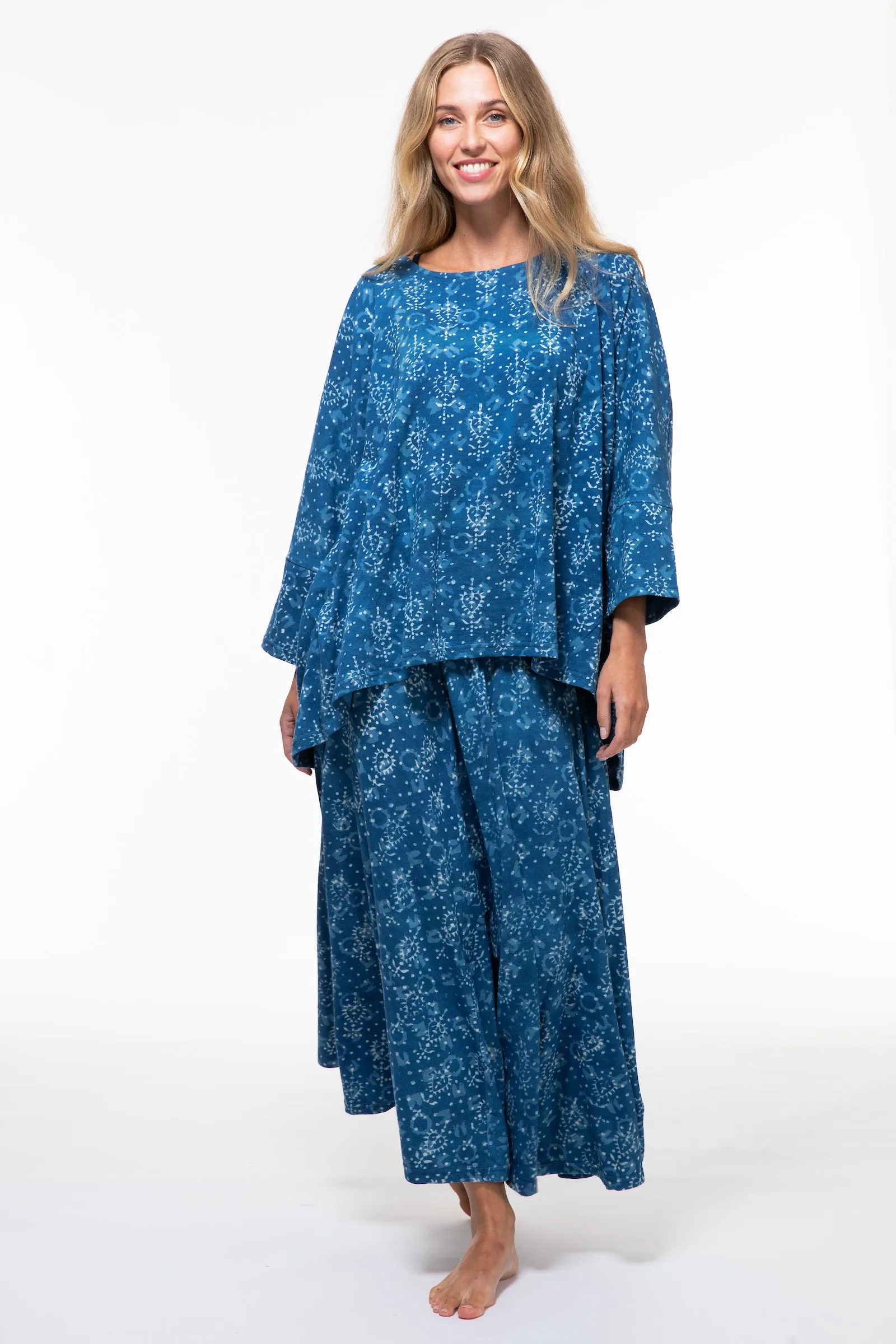 Sohar Top Hand Block Printed In Jersey - Was £89 Now Only £45!