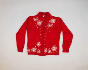 Sparkly Snowflakes-Small Christmas Sweater