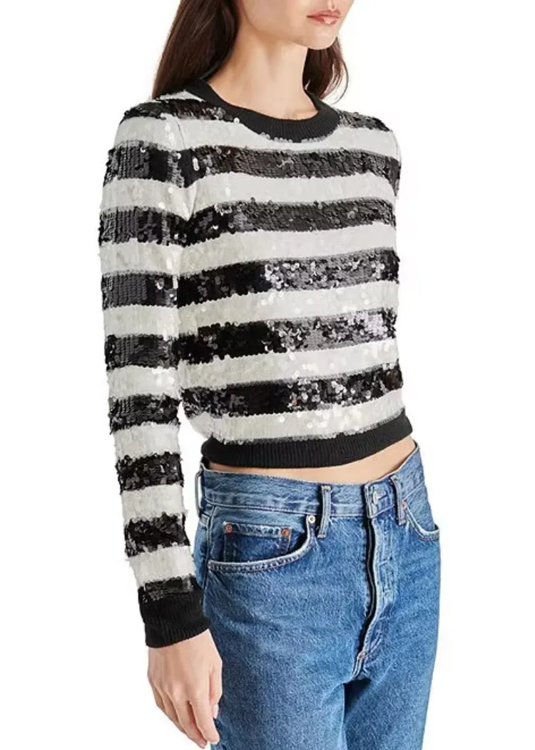 Steve Madden Elina Sweater - Black/White ***FINAL SALE***