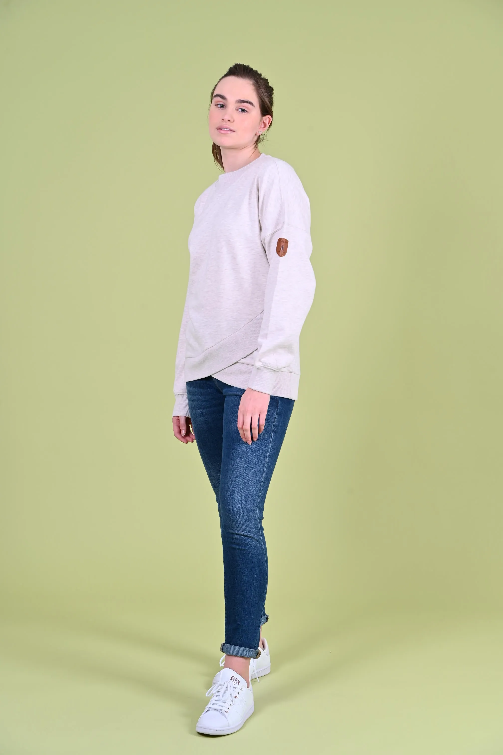 Winnie Tulip Sweatshirt Heather Oatmeal