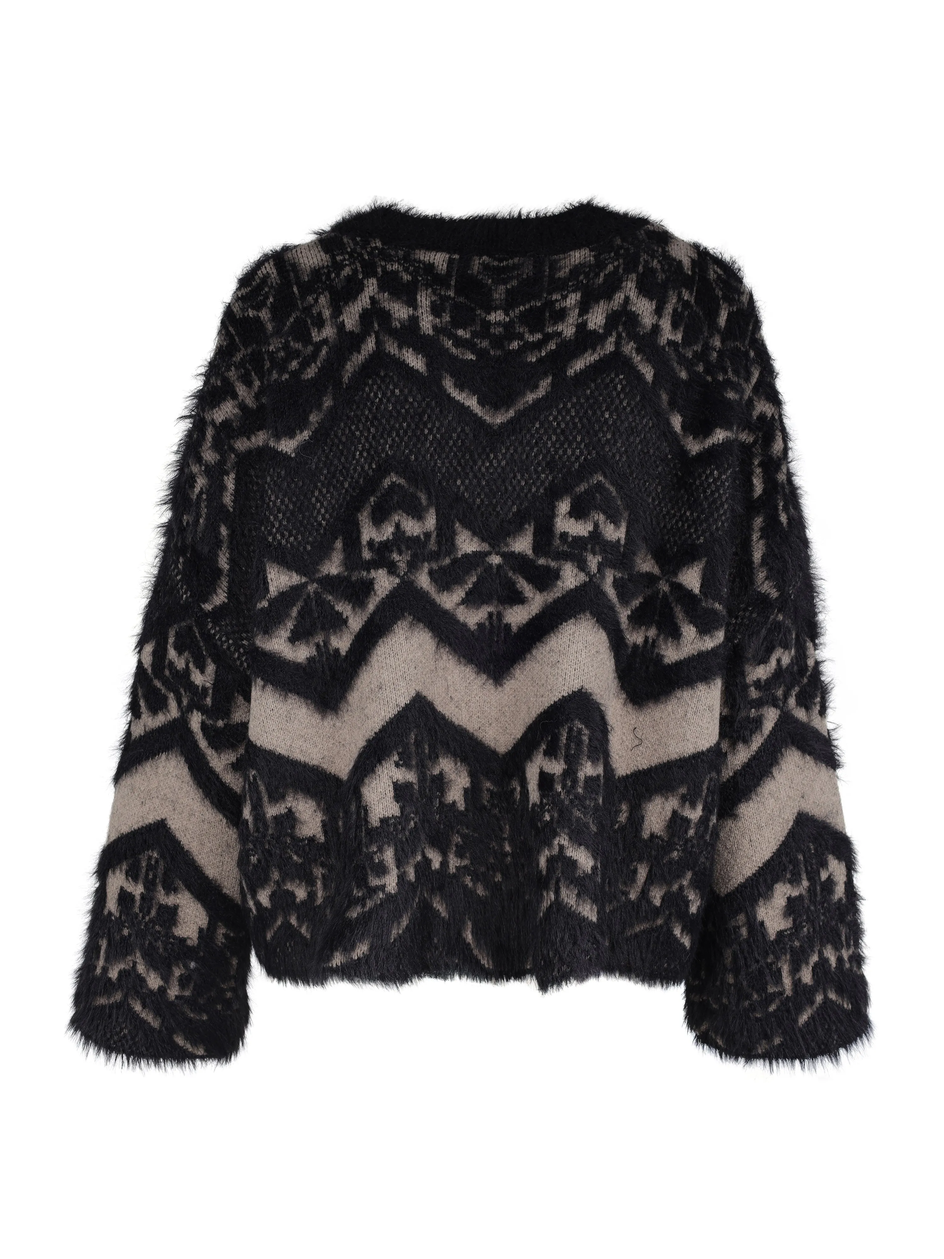 XIU knitted sweater - Black mix