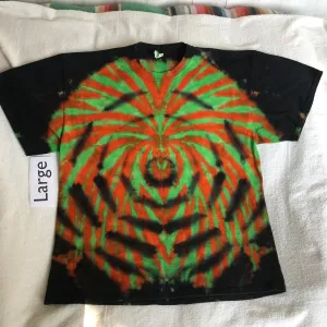 XL Discharged & Tie-Dyed Spiderweb Tee