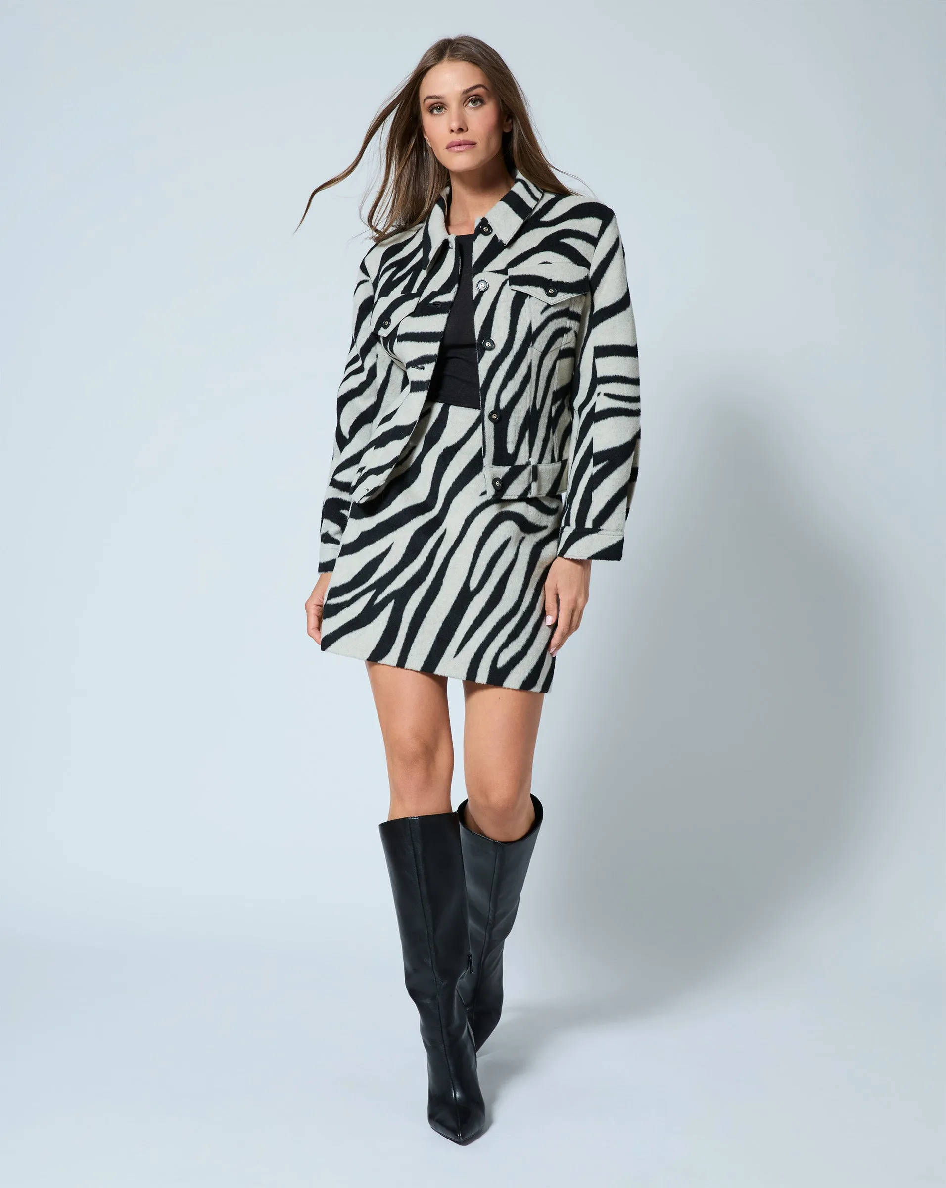 Zebra Trucker Jacket