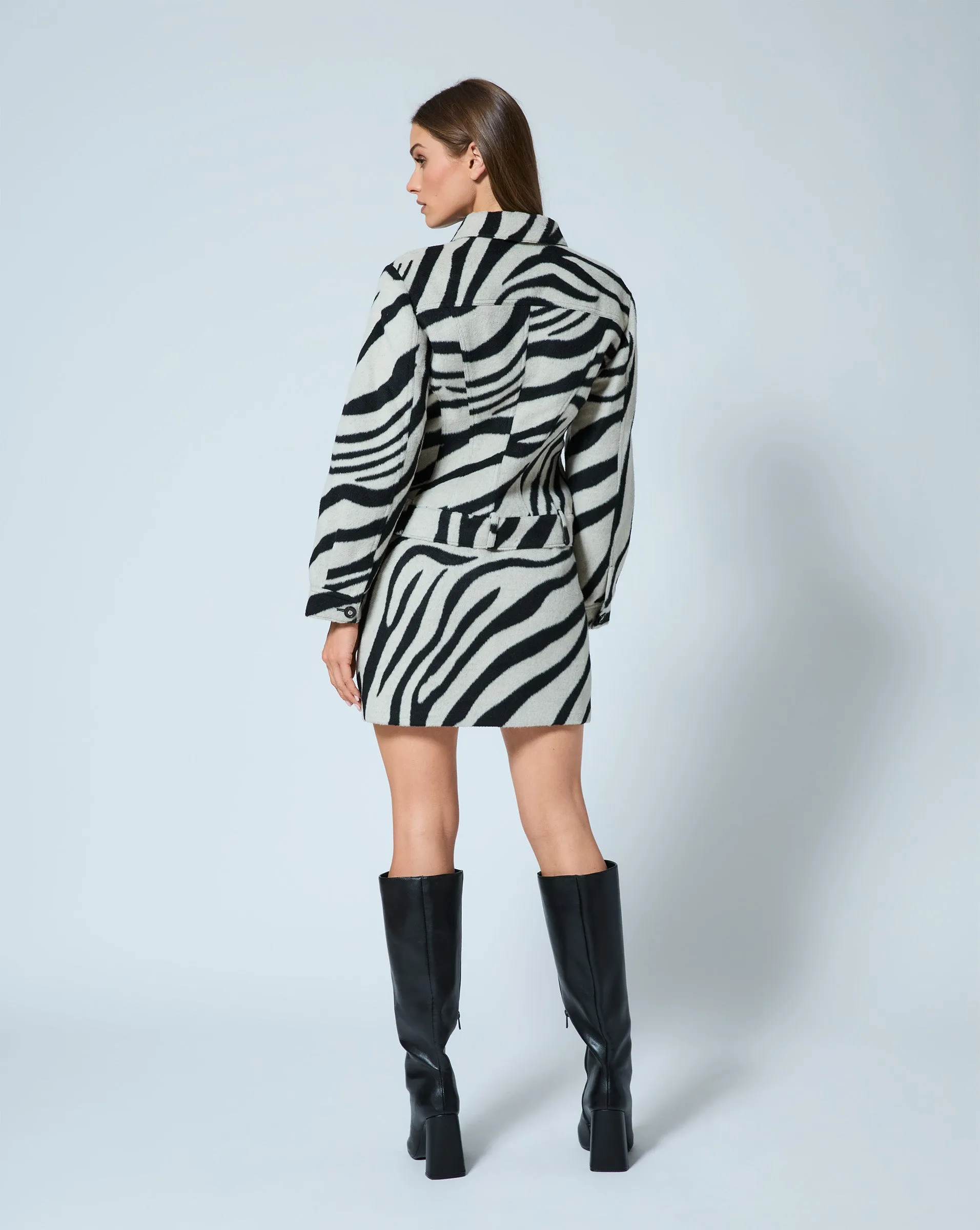 Zebra Trucker Jacket